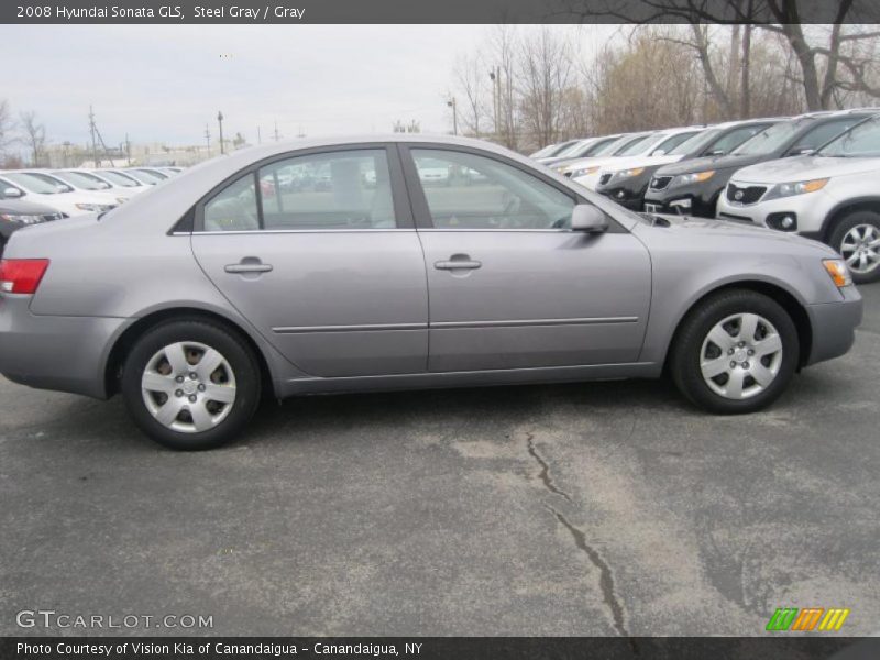 Steel Gray / Gray 2008 Hyundai Sonata GLS