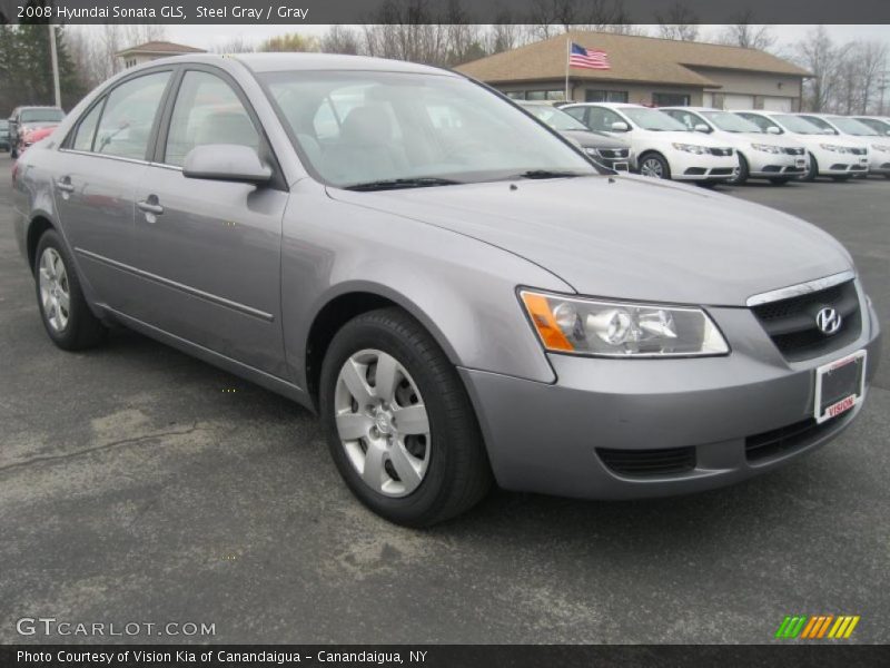Steel Gray / Gray 2008 Hyundai Sonata GLS