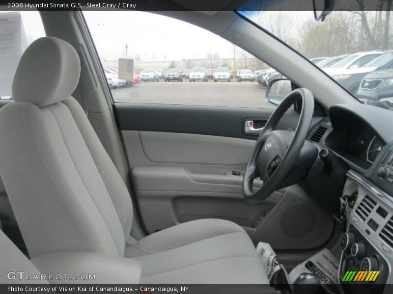 Steel Gray / Gray 2008 Hyundai Sonata GLS