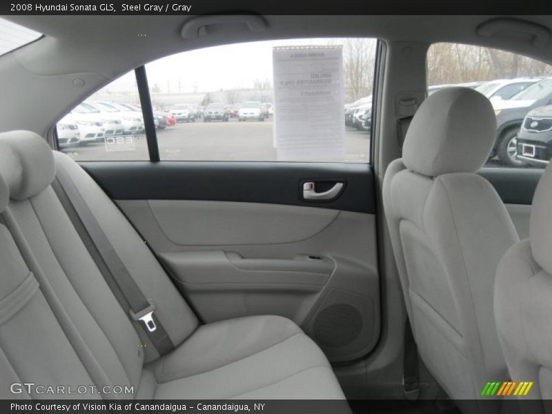 Steel Gray / Gray 2008 Hyundai Sonata GLS