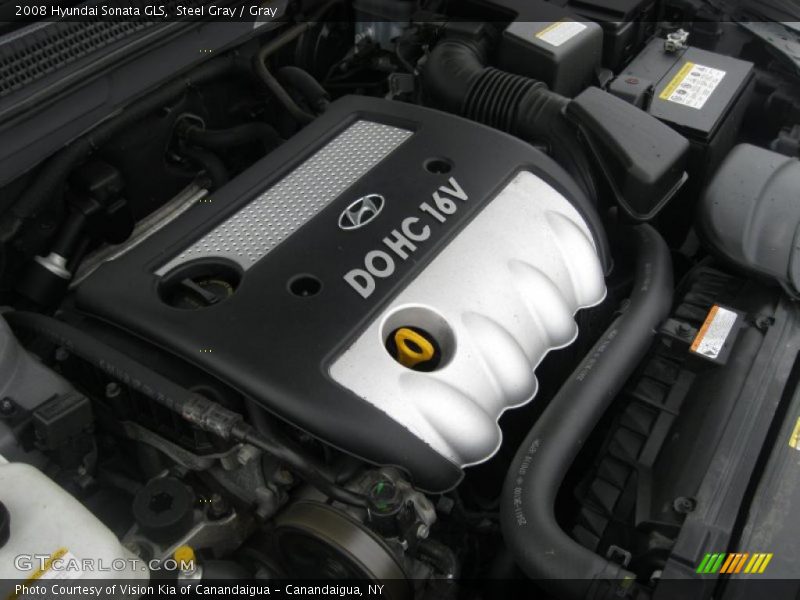 Steel Gray / Gray 2008 Hyundai Sonata GLS