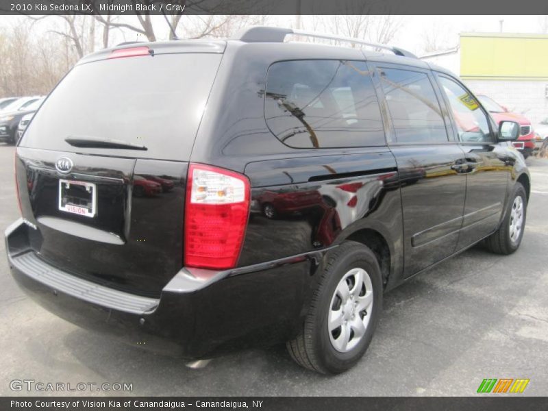 Midnight Black / Gray 2010 Kia Sedona LX