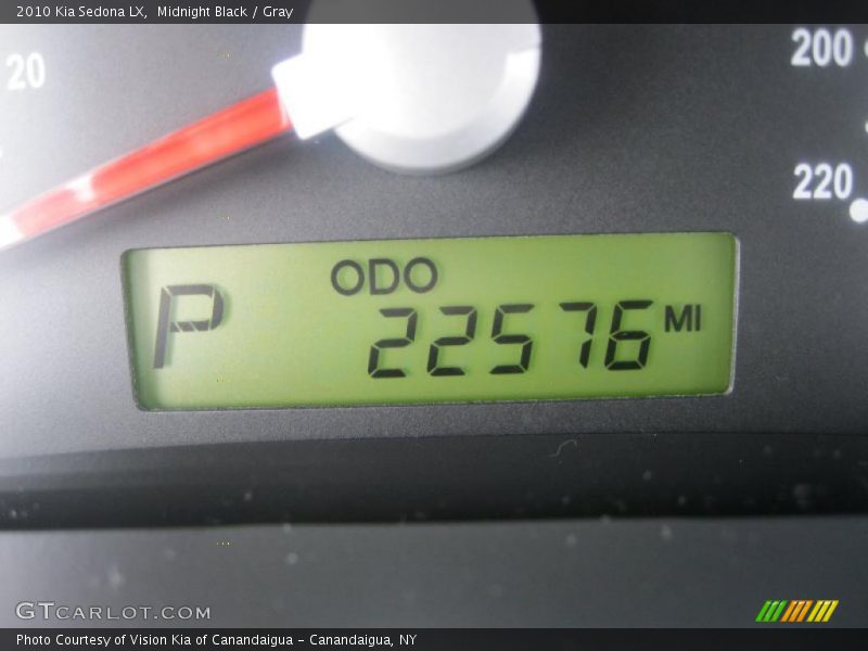 Midnight Black / Gray 2010 Kia Sedona LX
