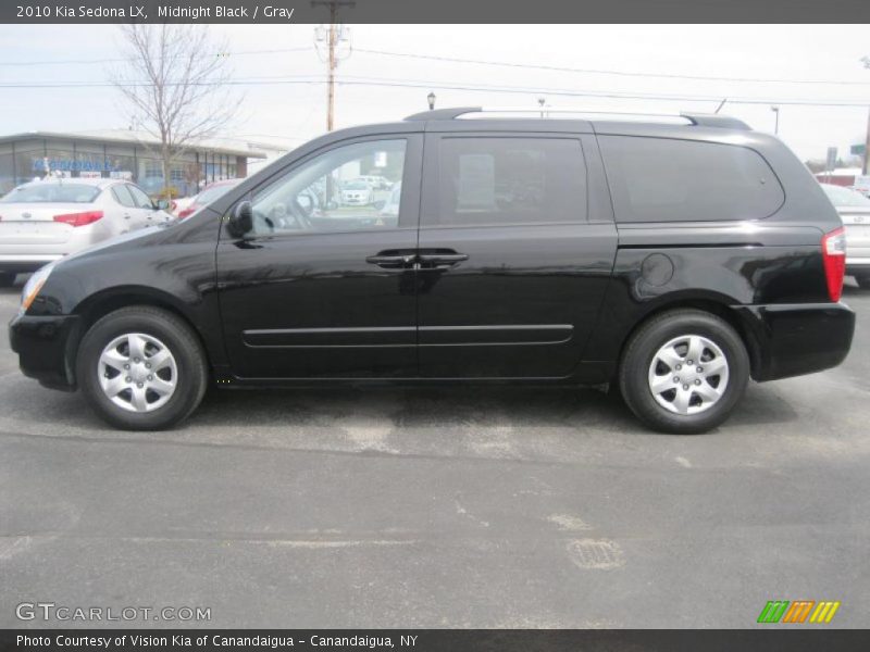 Midnight Black / Gray 2010 Kia Sedona LX