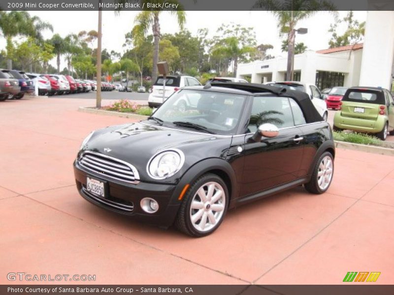 Midnight Black / Black/Grey 2009 Mini Cooper Convertible