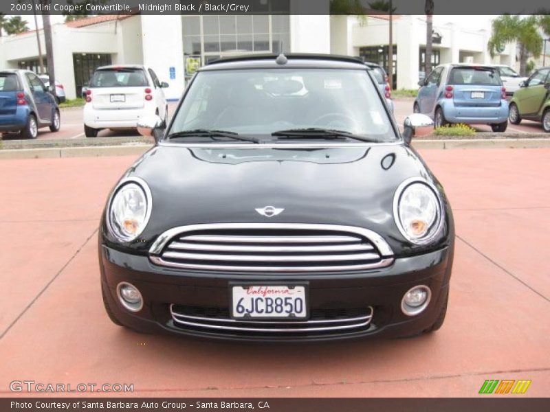Midnight Black / Black/Grey 2009 Mini Cooper Convertible