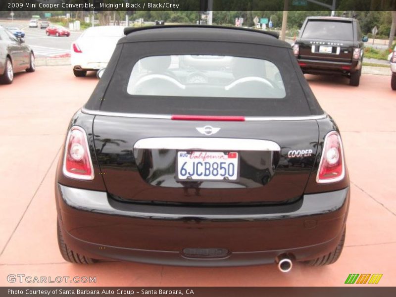 Midnight Black / Black/Grey 2009 Mini Cooper Convertible