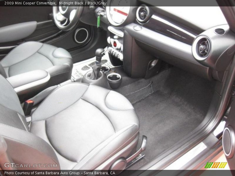 Midnight Black / Black/Grey 2009 Mini Cooper Convertible