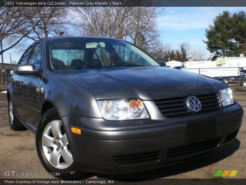 Platinum Grey Metallic / Black 2003 Volkswagen Jetta GLS Sedan