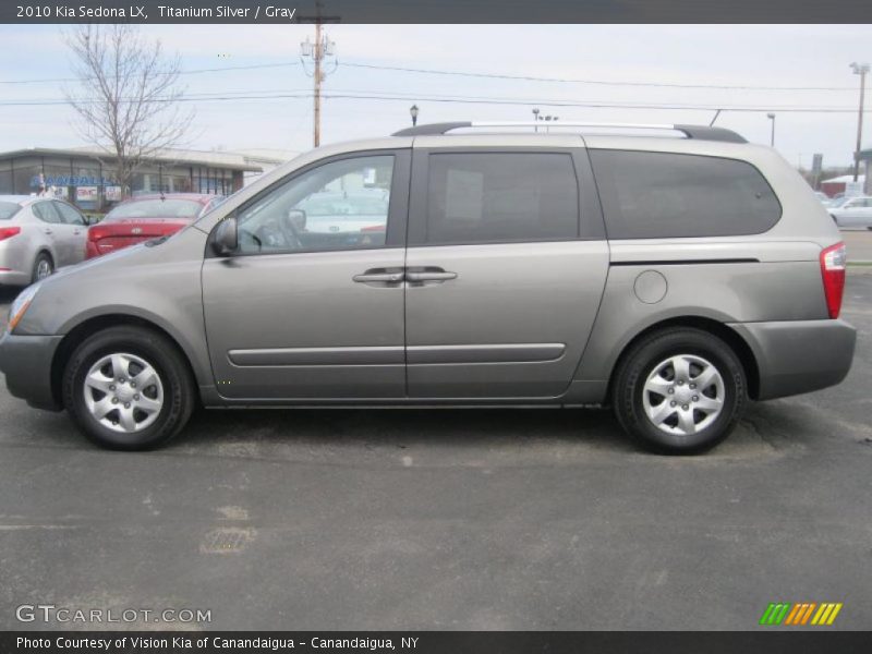 Titanium Silver / Gray 2010 Kia Sedona LX