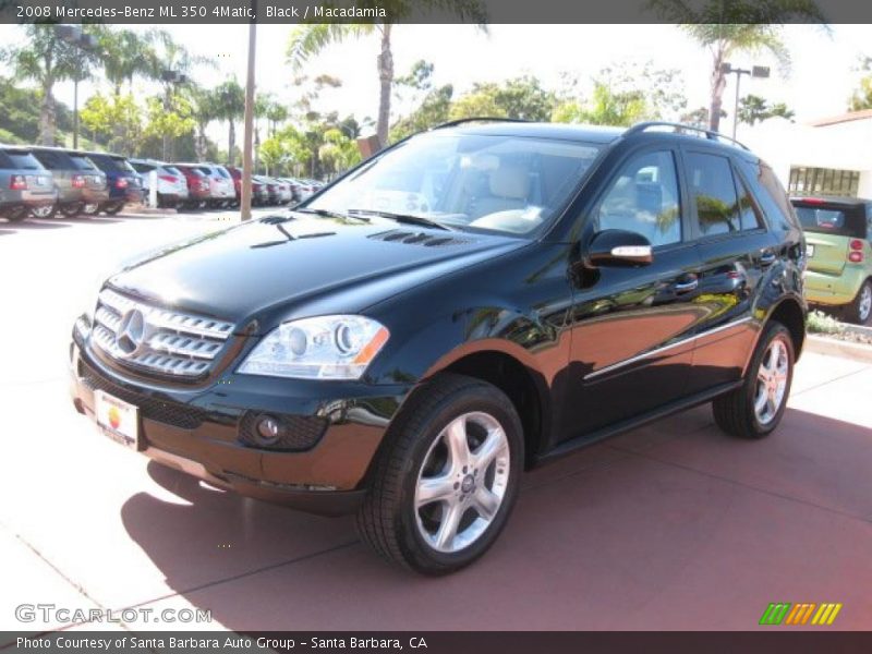 Black / Macadamia 2008 Mercedes-Benz ML 350 4Matic