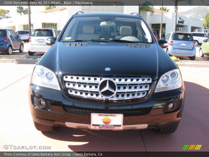 Black / Macadamia 2008 Mercedes-Benz ML 350 4Matic