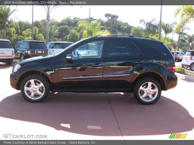 Black / Macadamia 2008 Mercedes-Benz ML 350 4Matic