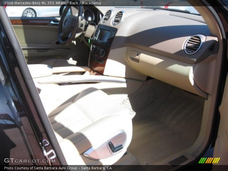 Black / Macadamia 2008 Mercedes-Benz ML 350 4Matic