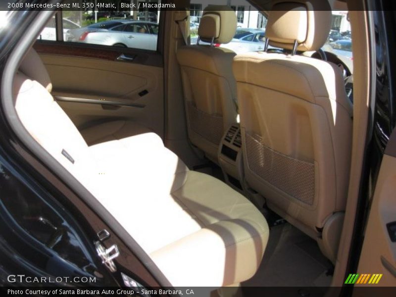 Black / Macadamia 2008 Mercedes-Benz ML 350 4Matic