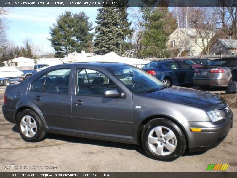 Platinum Grey Metallic / Black 2003 Volkswagen Jetta GLS Sedan