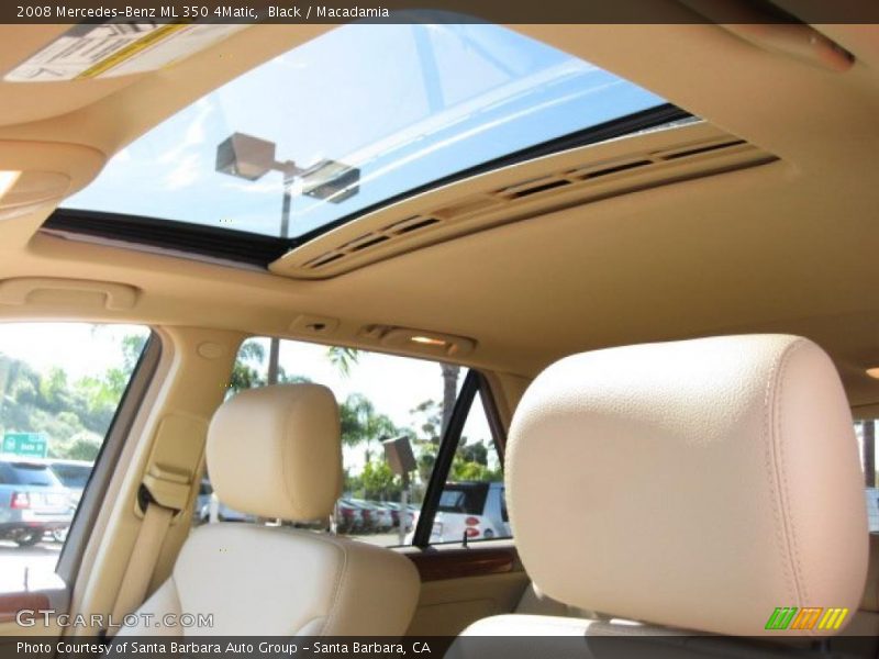 Black / Macadamia 2008 Mercedes-Benz ML 350 4Matic