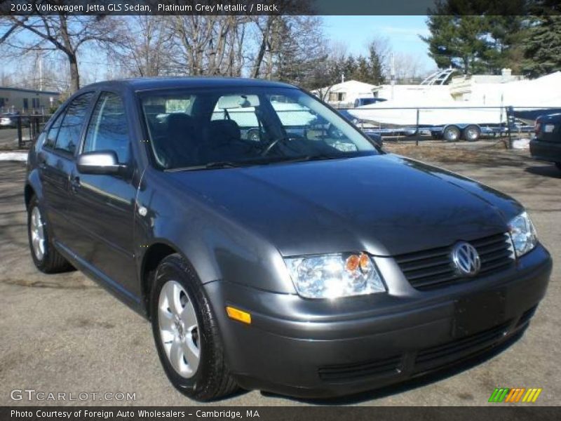 Platinum Grey Metallic / Black 2003 Volkswagen Jetta GLS Sedan