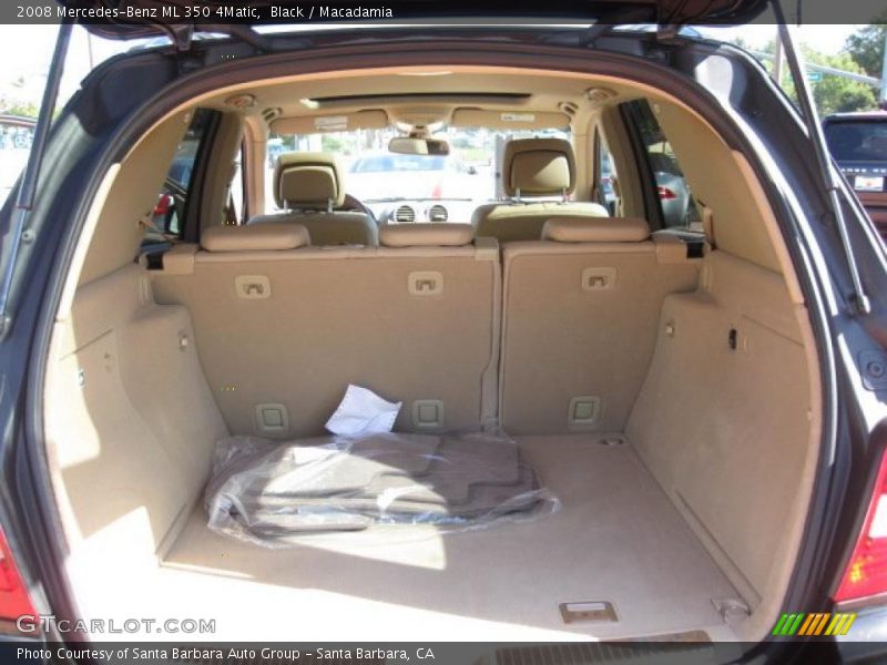 Black / Macadamia 2008 Mercedes-Benz ML 350 4Matic