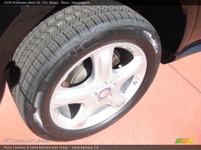 Black / Macadamia 2008 Mercedes-Benz ML 350 4Matic