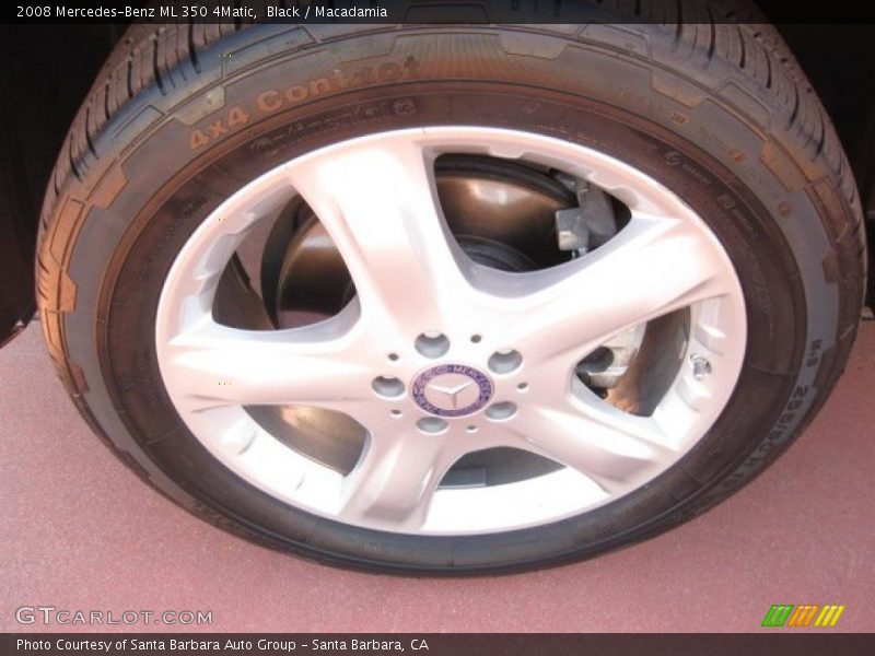 Black / Macadamia 2008 Mercedes-Benz ML 350 4Matic