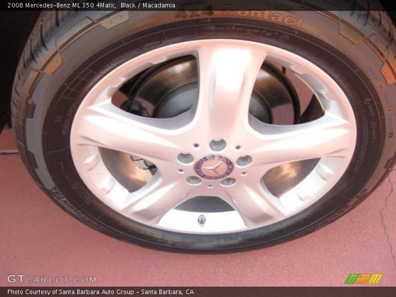 Black / Macadamia 2008 Mercedes-Benz ML 350 4Matic