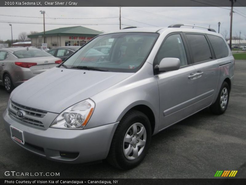 Clear Silver / Gray 2010 Kia Sedona LX