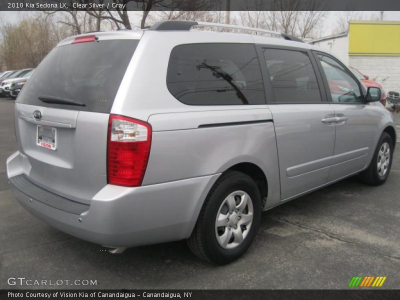 Clear Silver / Gray 2010 Kia Sedona LX