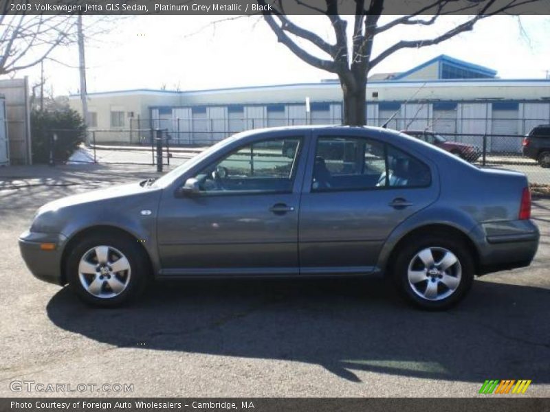 Platinum Grey Metallic / Black 2003 Volkswagen Jetta GLS Sedan