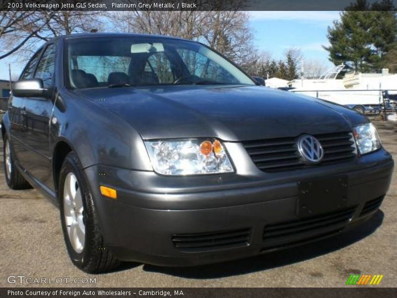 Platinum Grey Metallic / Black 2003 Volkswagen Jetta GLS Sedan
