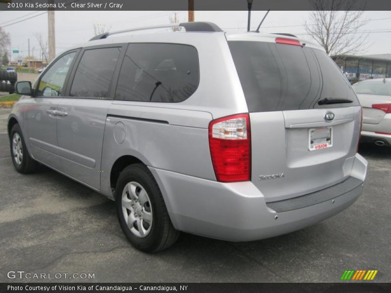 Clear Silver / Gray 2010 Kia Sedona LX