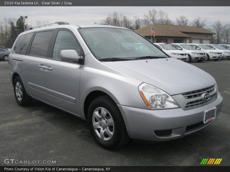 Clear Silver / Gray 2010 Kia Sedona LX