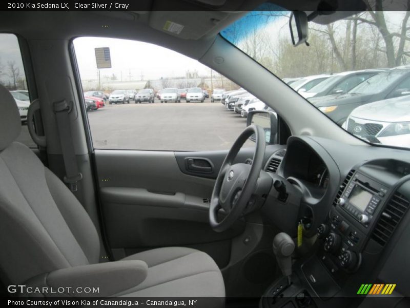 Clear Silver / Gray 2010 Kia Sedona LX