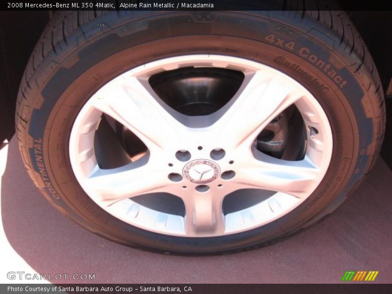 Alpine Rain Metallic / Macadamia 2008 Mercedes-Benz ML 350 4Matic