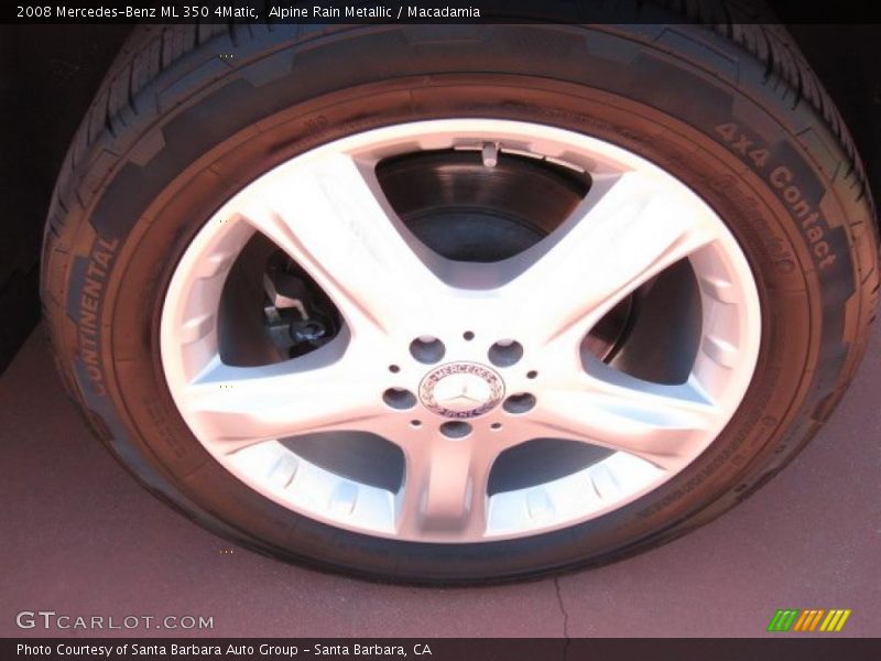 Alpine Rain Metallic / Macadamia 2008 Mercedes-Benz ML 350 4Matic
