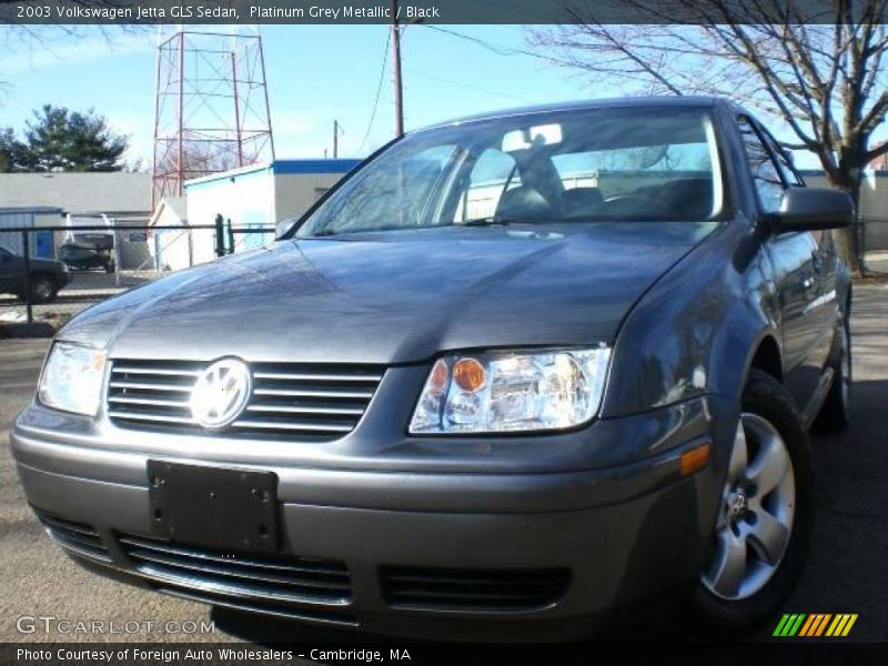 Platinum Grey Metallic / Black 2003 Volkswagen Jetta GLS Sedan