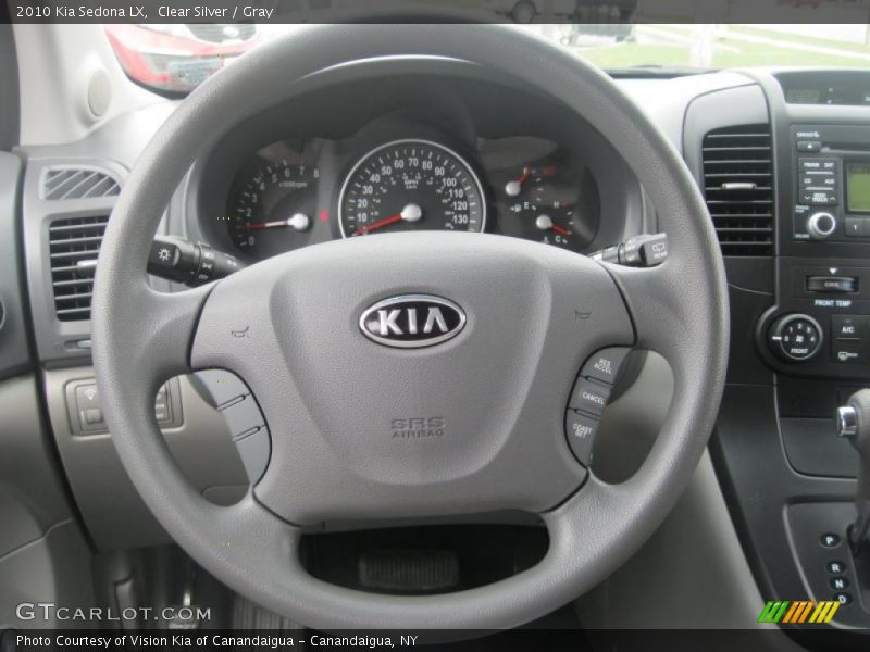 Clear Silver / Gray 2010 Kia Sedona LX