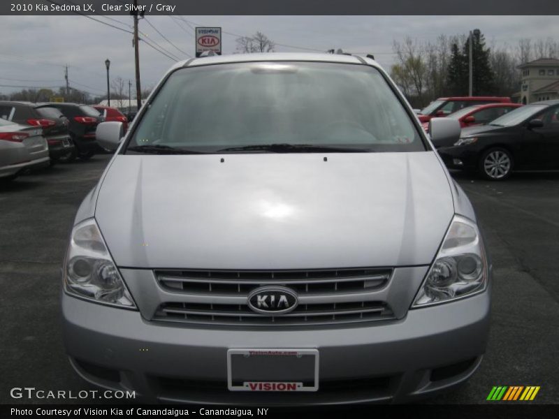 Clear Silver / Gray 2010 Kia Sedona LX