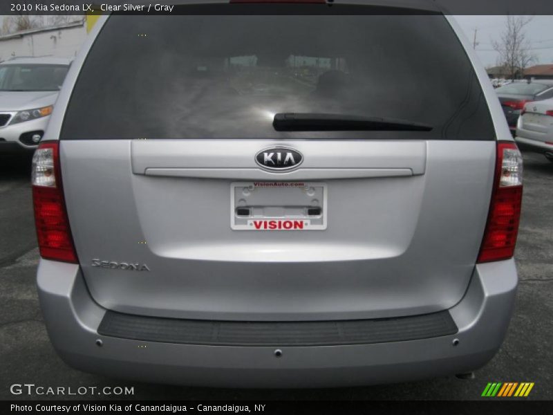 Clear Silver / Gray 2010 Kia Sedona LX