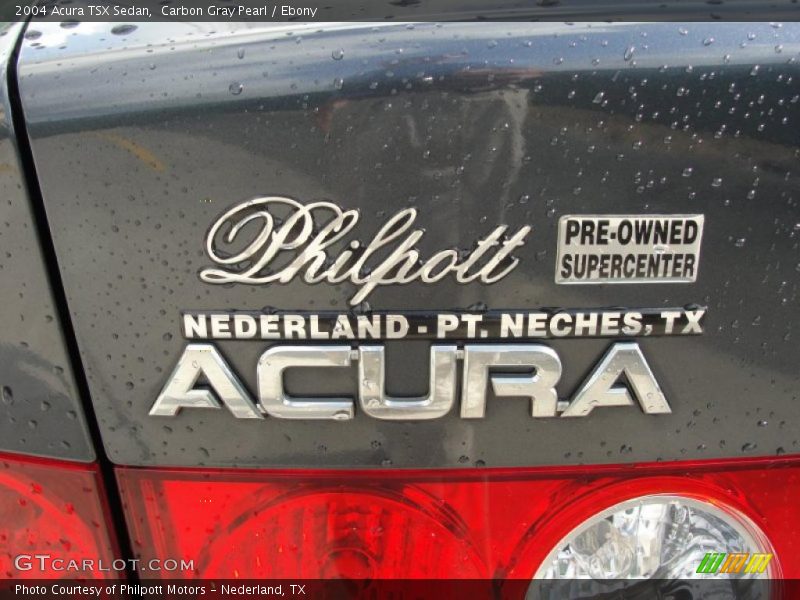 Carbon Gray Pearl / Ebony 2004 Acura TSX Sedan