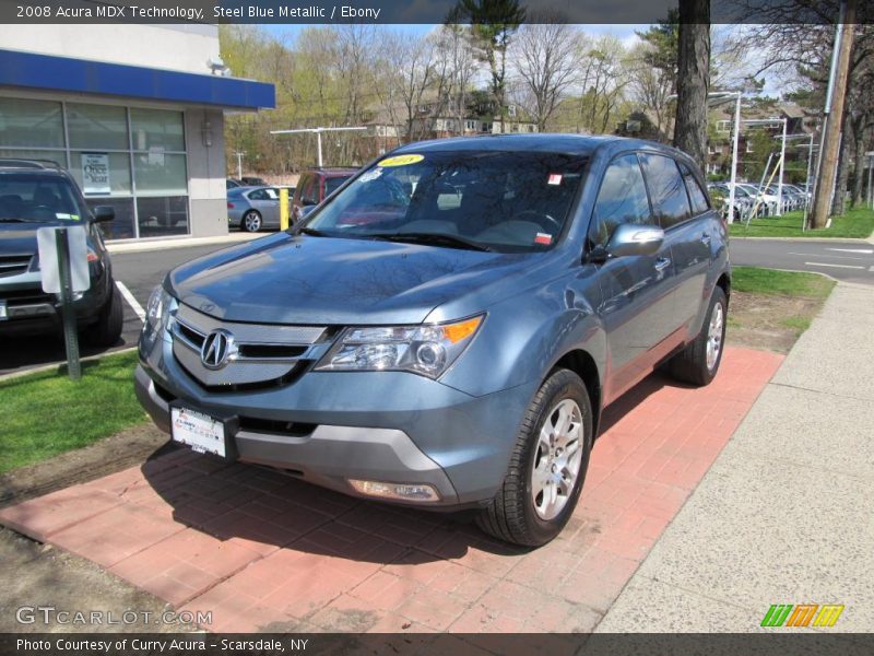 Steel Blue Metallic / Ebony 2008 Acura MDX Technology
