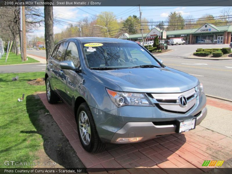 Steel Blue Metallic / Ebony 2008 Acura MDX Technology