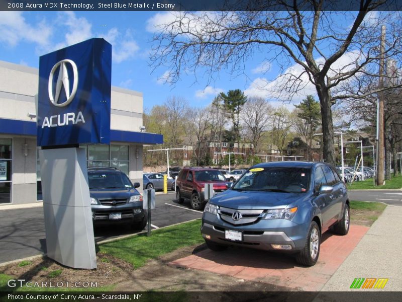 Steel Blue Metallic / Ebony 2008 Acura MDX Technology