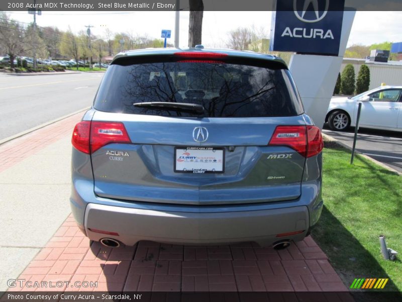 Steel Blue Metallic / Ebony 2008 Acura MDX Technology