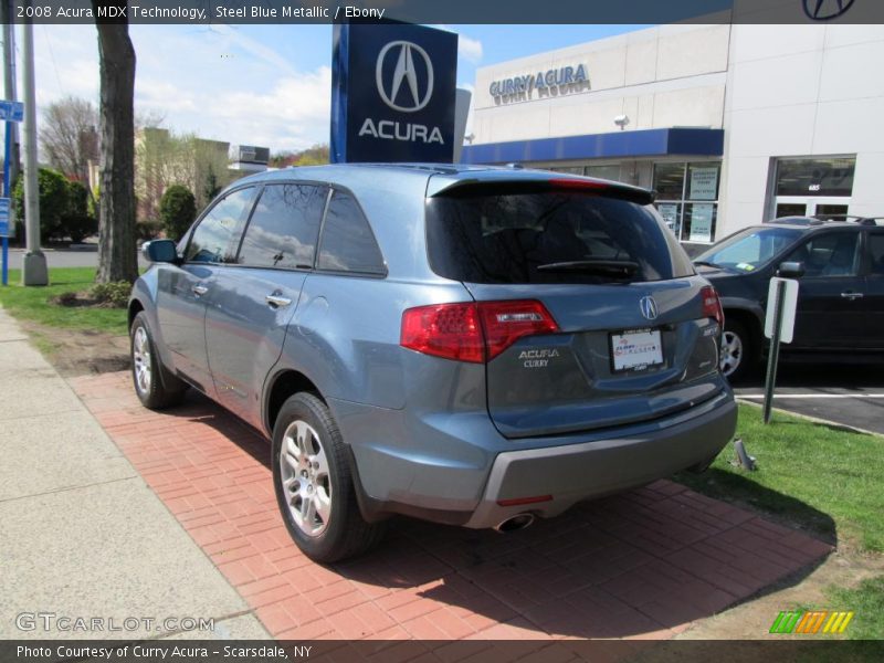Steel Blue Metallic / Ebony 2008 Acura MDX Technology