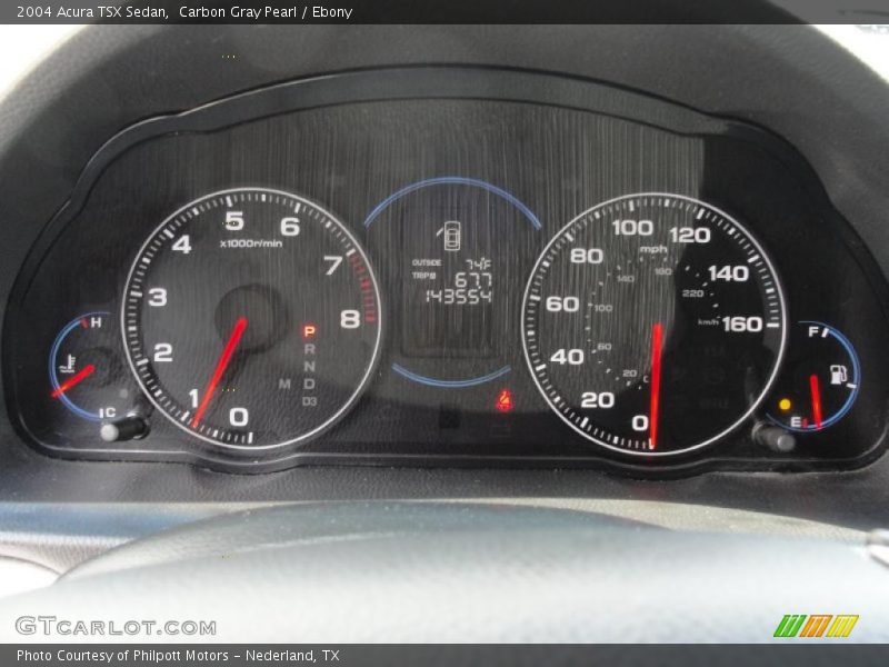 Carbon Gray Pearl / Ebony 2004 Acura TSX Sedan
