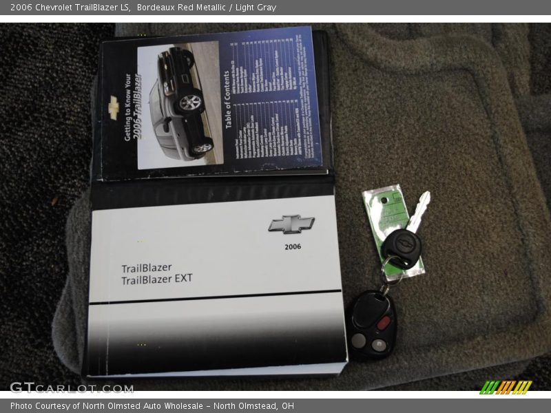 Bordeaux Red Metallic / Light Gray 2006 Chevrolet TrailBlazer LS