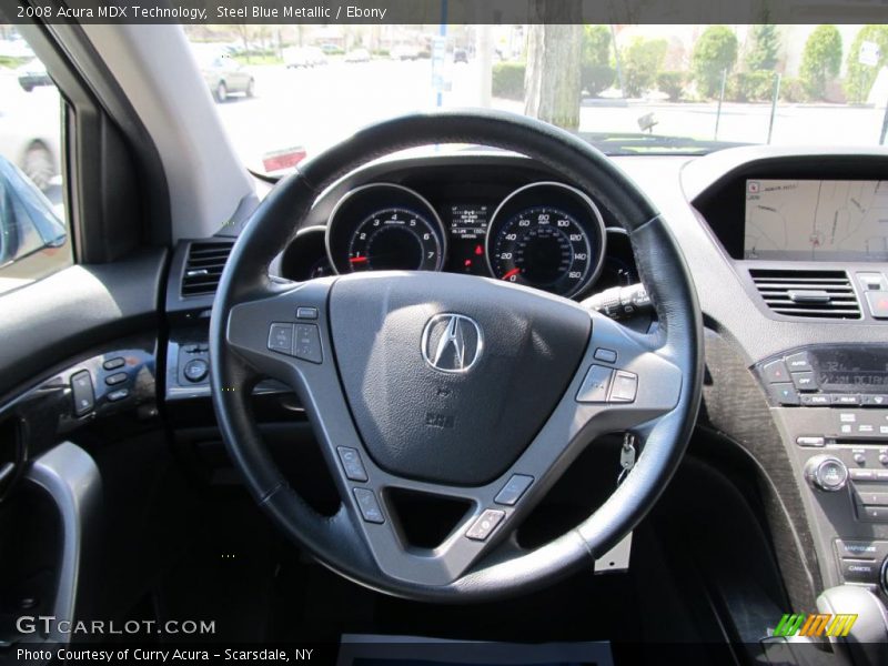 Steel Blue Metallic / Ebony 2008 Acura MDX Technology