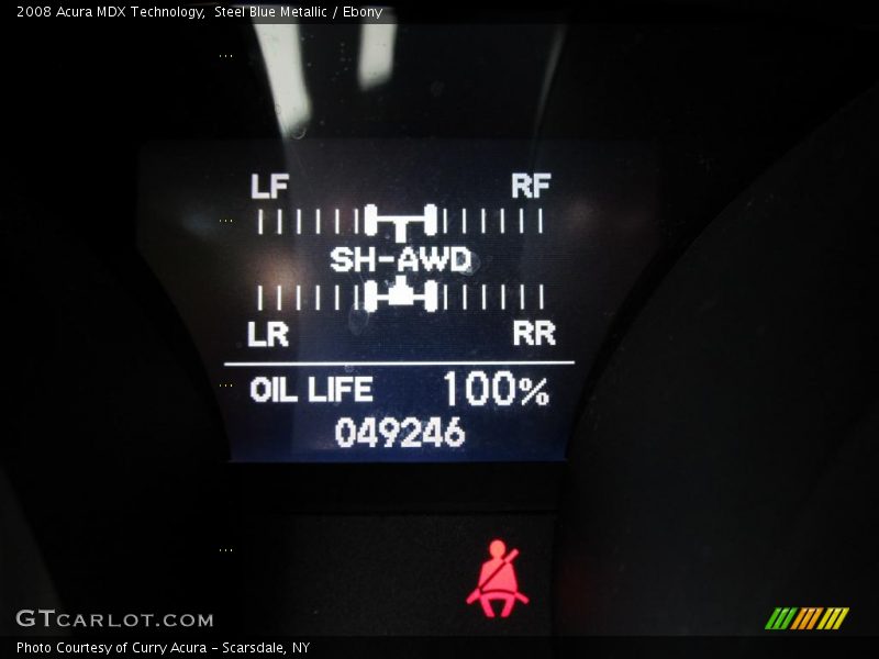 Steel Blue Metallic / Ebony 2008 Acura MDX Technology