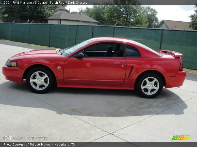 Torch Red / Dark Charcoal 2004 Ford Mustang V6 Coupe
